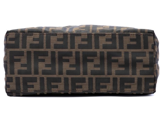 Borsa Tote Fendi Zucca Canvas marrone - vista 3