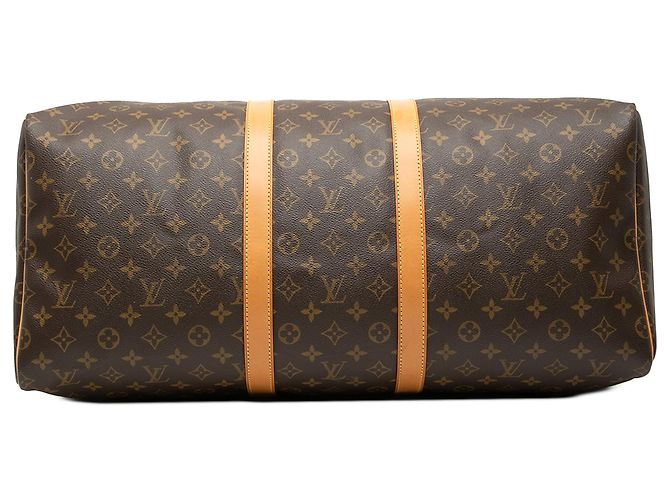 Borsa da viaggio Louis Vuitton Monogram Keepall 55 marrone - vista 3