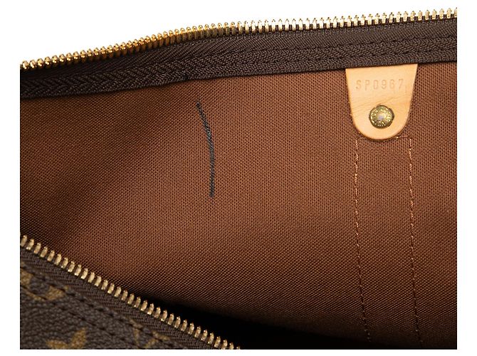 Borsa da viaggio Louis Vuitton Monogram Keepall 55 marrone - vista 7