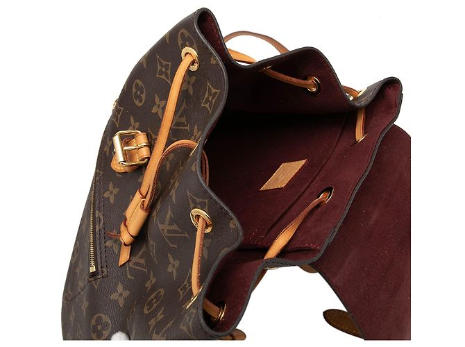 Zaino Louis Vuitton Monogram Montsouris Marrone - vista 5