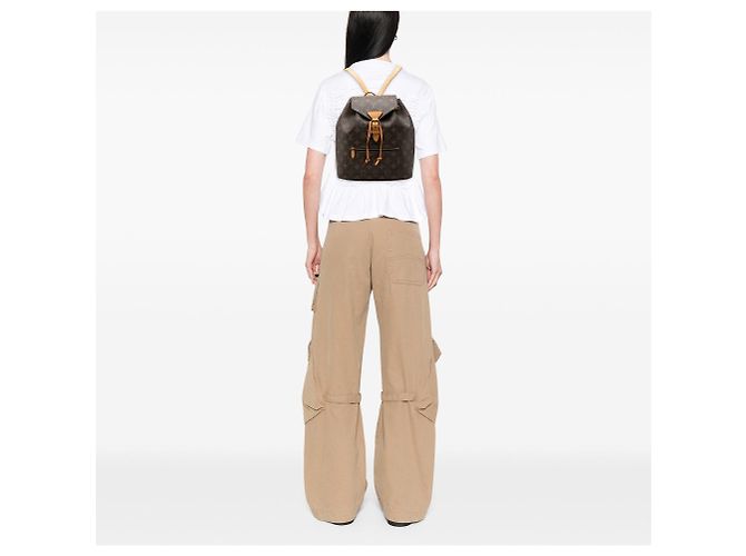 Zaino Louis Vuitton Monogram Montsouris Marrone - vista 8