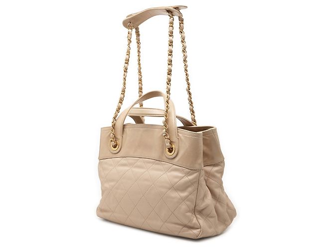Borsa Chanel Small Quilted Calfskin In The Mix Beige - vista 2