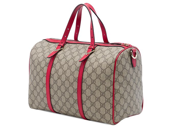 Borsa satchel Gucci Medium GG Supreme Nice rossa Rosso - vista 2