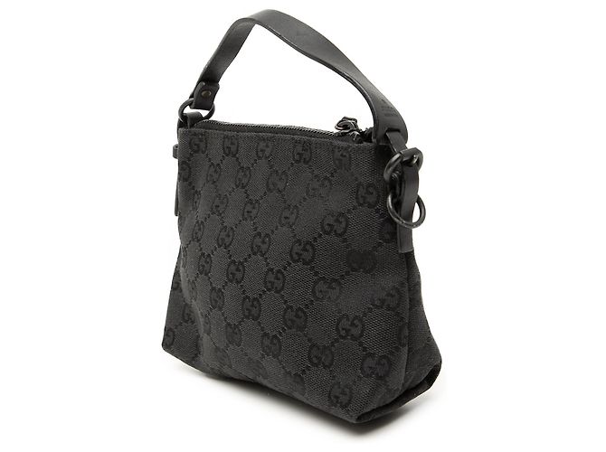 Borsa a mano Gucci GG Canvas nera Nero - vista 2