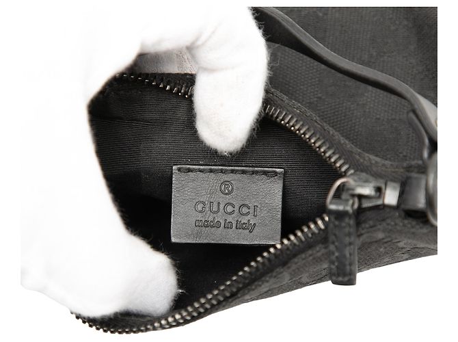 Borsa a mano Gucci GG Canvas nera Nero - vista 5