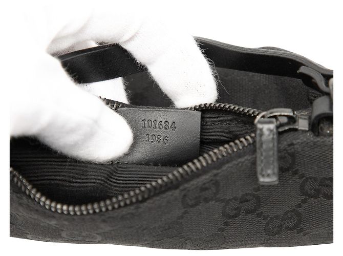 Borsa a mano Gucci GG Canvas nera Nero - vista 6