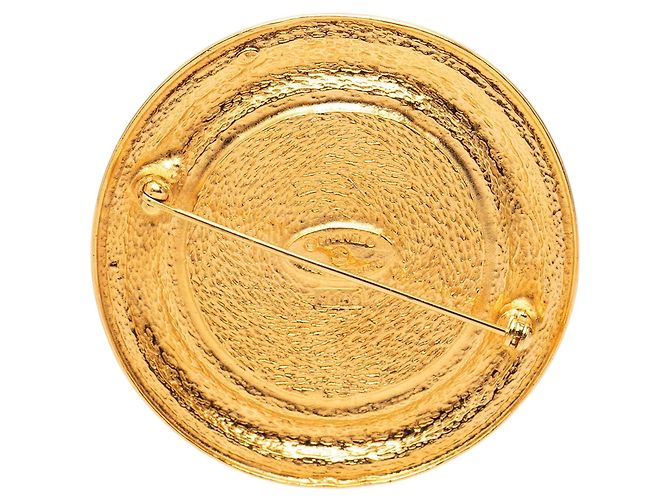 Spilla rotonda Chanel 31 Rue Cambon placcata oro D'oro - vista 2