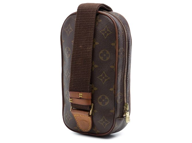 Borsa a tracolla Louis Vuitton Monogram Pochette Gange Marrone - vista 2