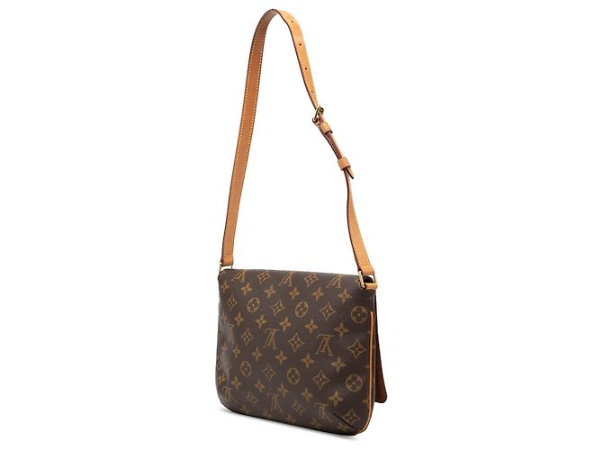 Borsa a tracolla Louis Vuitton Monogram Musette Tango marrone con tracolla corta - vista 2