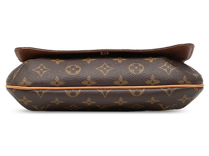Borsa a tracolla Louis Vuitton Monogram Musette Tango marrone con tracolla corta - vista 3