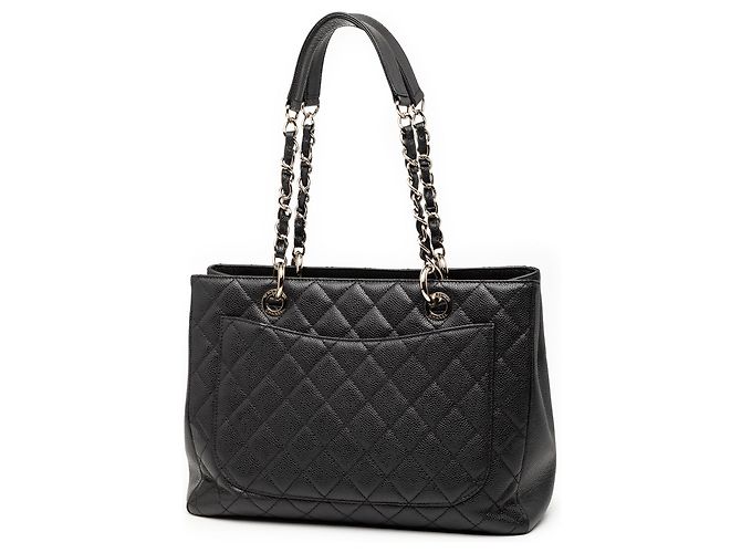 Borsa Grand Shopping Tote Chanel Caviar Nera Nero - vista 2