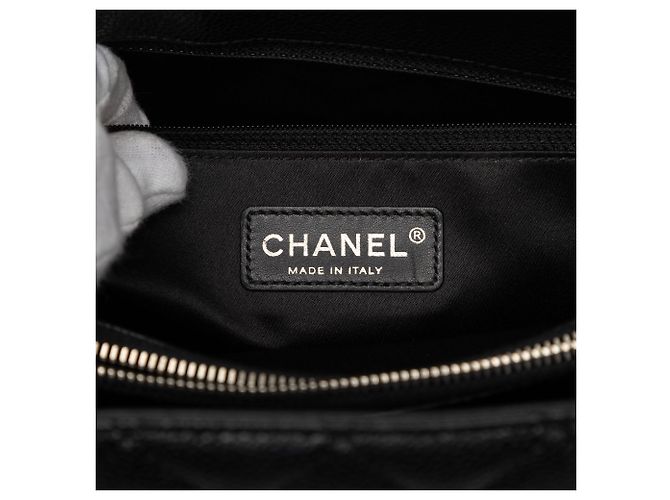 Borsa Grand Shopping Tote Chanel Caviar Nera Nero - vista 5