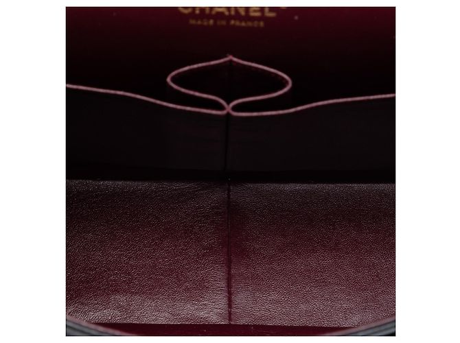 Borsa a tracolla Chanel Jumbo Classic Lambskin Double Flap nera Nero - vista 4