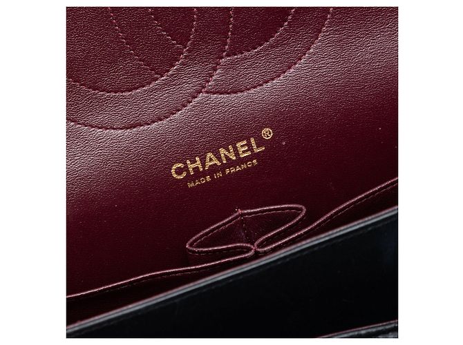 Borsa a tracolla Chanel Jumbo Classic Lambskin Double Flap nera Nero - vista 5