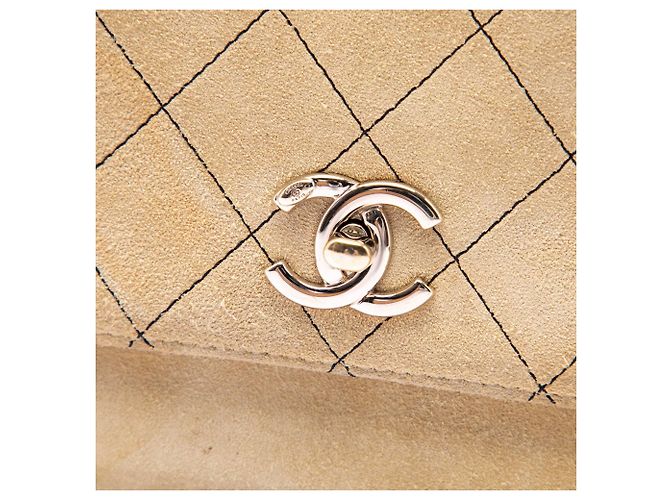 Borsa Chanel Medium CC Quilted Suede Business Affinity Flap Nera Nero - vista 5
