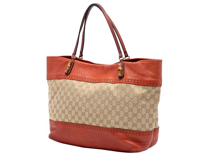 Tote Gucci Large GG Canvas Laidback Crafty Beige - vista 2