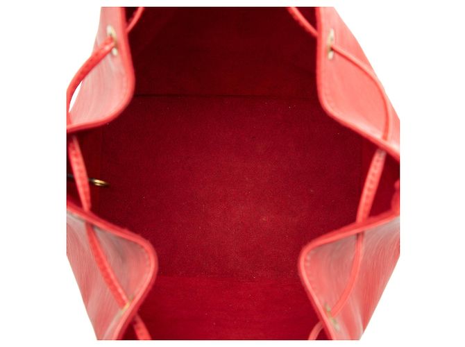 Borsa a secchiello Louis Vuitton Epi Petit Noe rossa Rosso - vista 4