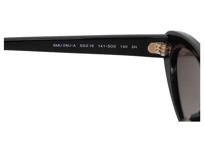 Occhiali da sole cat-eye Miu Miu neri con cristalli Nero - vista 4