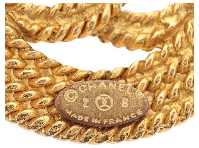 Spilla Chanel CC Rope placcata in oro D'oro - vista 5