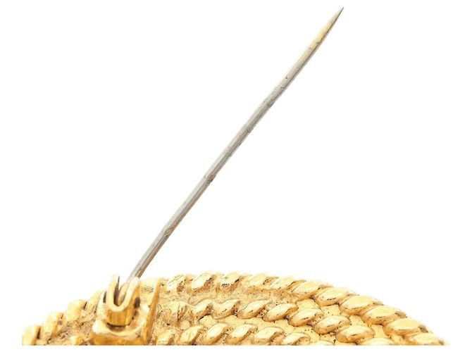 Spilla Chanel CC Rope placcata in oro D'oro - vista 6