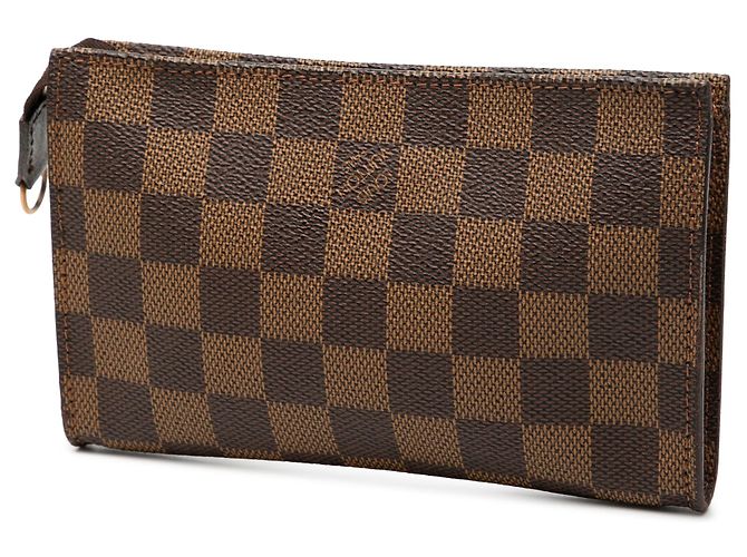 Bucket Pouch a secchiello Marais Louis Vuitton Damier Ebene marrone - vista 2