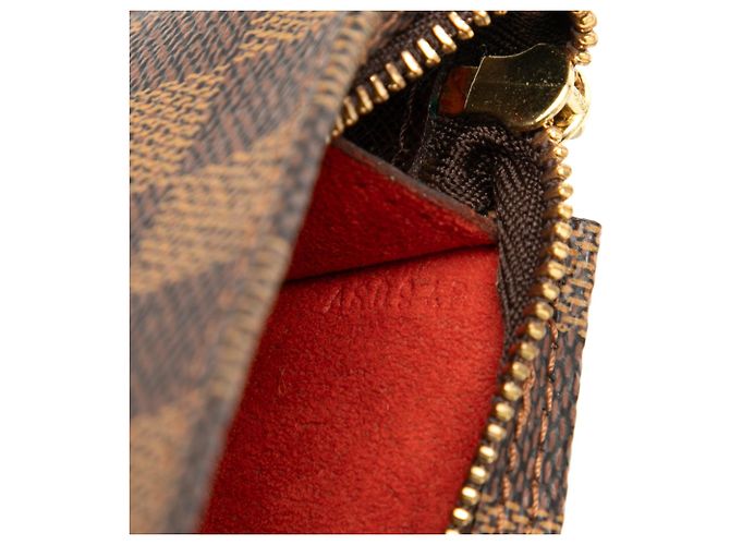 Bucket Pouch a secchiello Marais Louis Vuitton Damier Ebene marrone - vista 6