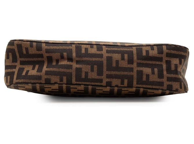 Borsa a tracolla Fendi Zucca Canvas marrone - vista 3