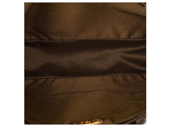 Borsa a tracolla Fendi Zucca Canvas marrone - vista 4