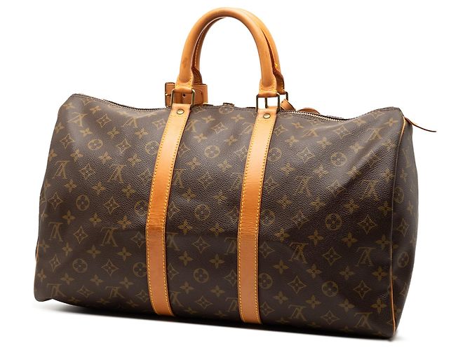 Borsa da viaggio Louis Vuitton Monogram Keepall 45 Marrone - vista 2