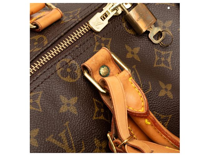 Borsa da viaggio Louis Vuitton Monogram Keepall 45 Marrone - vista 7