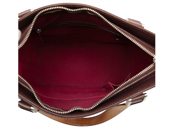 Borsa Tote Louis Vuitton Monogram Mat Stockton rossa Rosso - vista 4