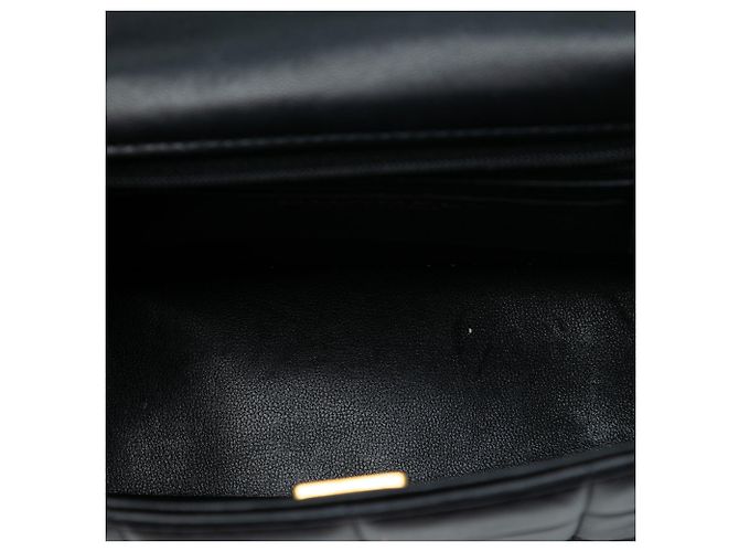 Borsa a tracolla Chanel Mini Square in pelle d'agnello nera con resina e cristalli Monacoco Nero - vista 4