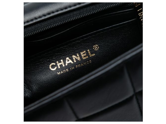 Borsa a tracolla Chanel Mini Square in pelle d'agnello nera con resina e cristalli Monacoco Nero - vista 5