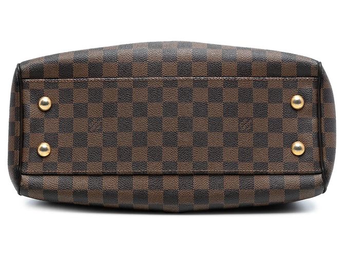 Borsa Satchel Louis Vuitton Damier Ebene Trevi PM Marrone - vista 3