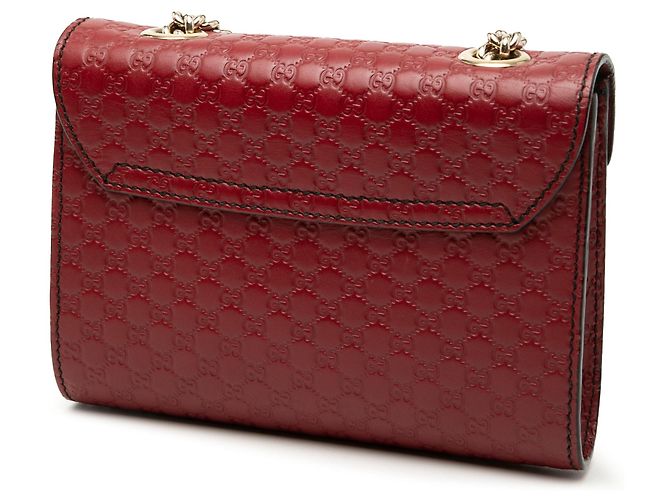 Borsa a tracolla Mini Microguccissima Emily rossa Gucci Rosso - vista 2