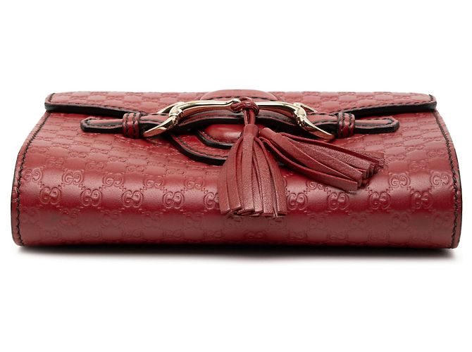 Borsa a tracolla Mini Microguccissima Emily rossa Gucci Rosso - vista 3