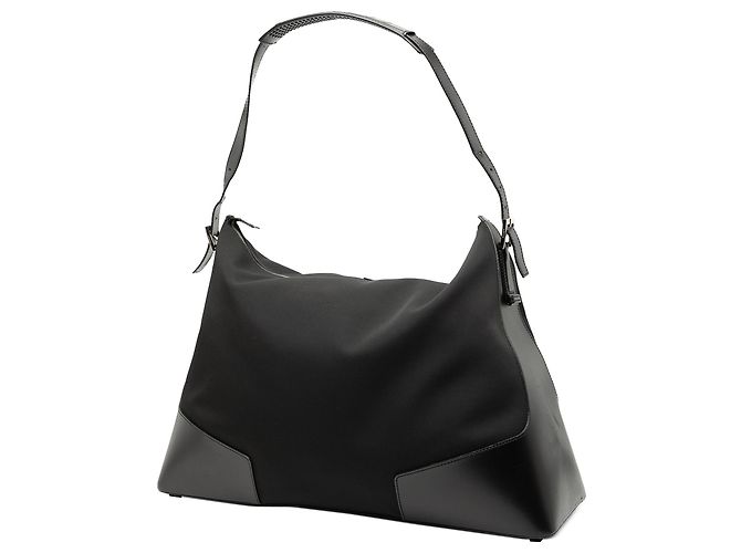 Bolso de hombro Gucci de nailon negro - vista 2
