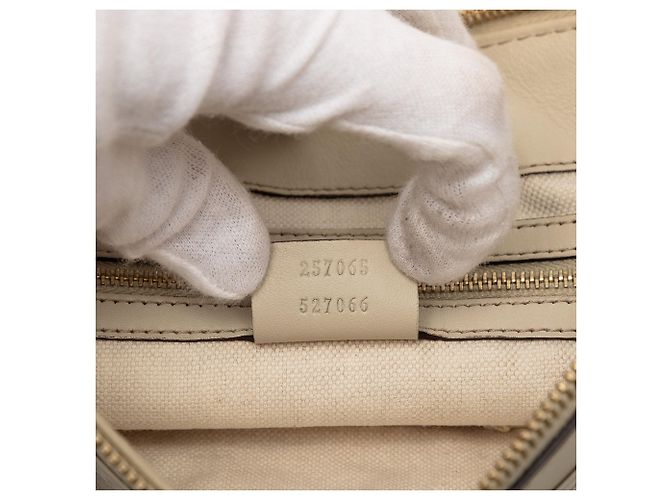 Borsa a tracolla Gucci Guccissima Mayfair Beige - vista 6