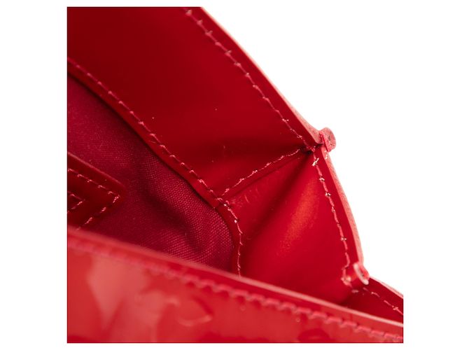 Borsa Louis Vuitton Monogram Vernis Wilshire PM rossa Rosso - vista 6