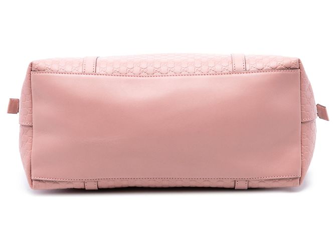 Borsa a tracolla a cupola Gucci Large Microguccissima rosa - vista 3