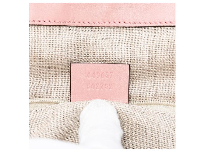 Borsa a tracolla a cupola Gucci Large Microguccissima rosa - vista 6