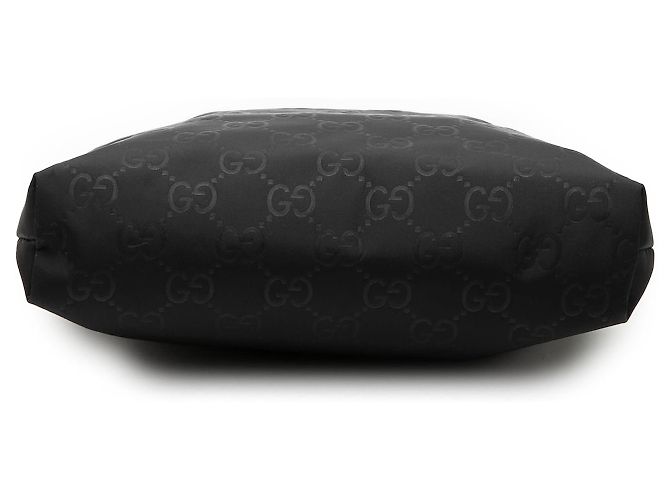 Borsa a tracolla Gucci GG in nylon nera Nero - vista 3