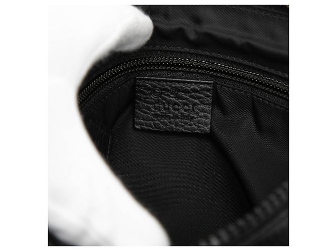 Borsa a tracolla Gucci GG in nylon nera Nero - vista 5
