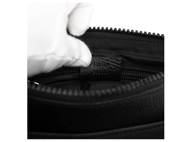 Borsa a tracolla Gucci GG in nylon nera Nero - vista 6