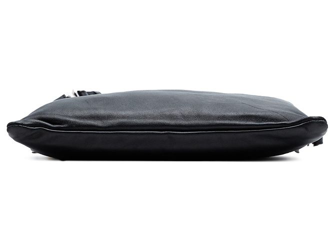 Borsa pouch Fendi in pelle nera Nero - vista 3