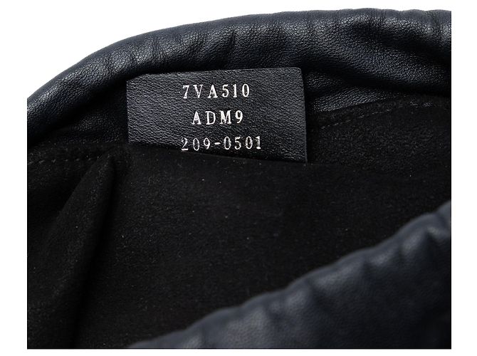 Borsa pouch Fendi in pelle nera Nero - vista 6