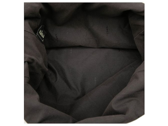 Shopping Tote Verticale Fendi Zucca Canvas Marrone - vista 4