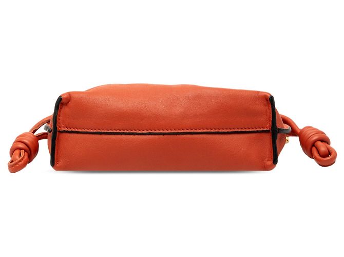 Borsa a tracolla Nano Leather Flamenco Knot Chain LOEWE Arancione - vista 3