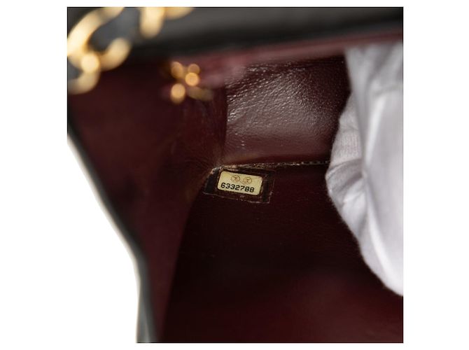 Borsa a tracolla Chanel Medium CC Quilted Lambskin Single Flap Nera Nero - vista 6