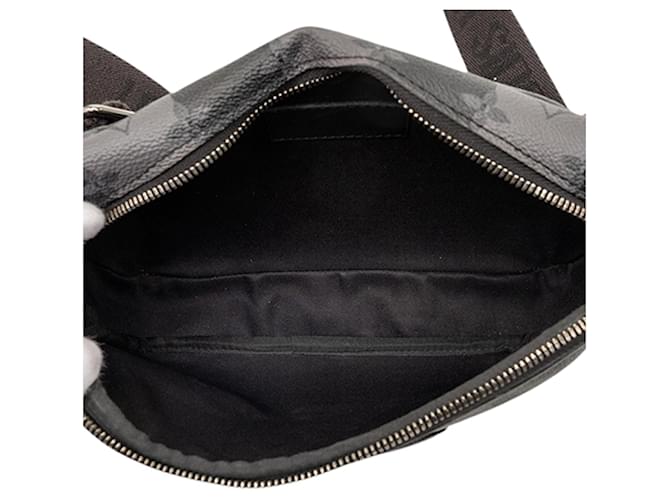 Borsa Sling Modulare Louis Vuitton Monogram Eclipse Stripes Nera Nero - vista 4
